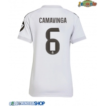 Maglie da calcio Real Madrid Eduardo Camavinga #6 Prima Maglia Femminile 2025-26 Manica Corta